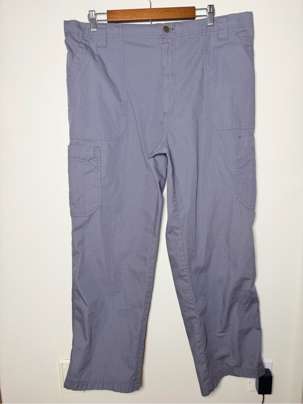 Carhart Men's Cargo Pants Grayish Blue EUC performance XL